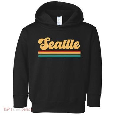 Retro Seattle Washington Toddler Hoodie