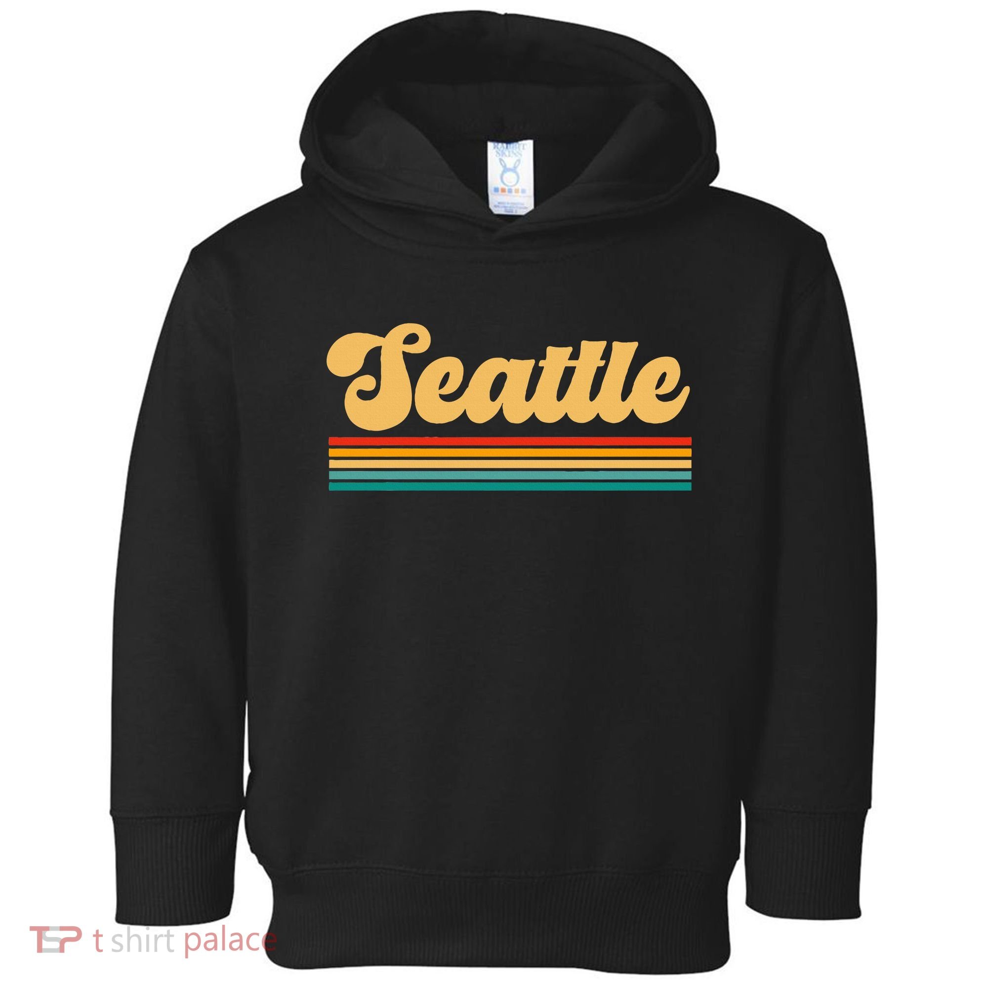 Retro Seattle Washington Toddler Hoodie