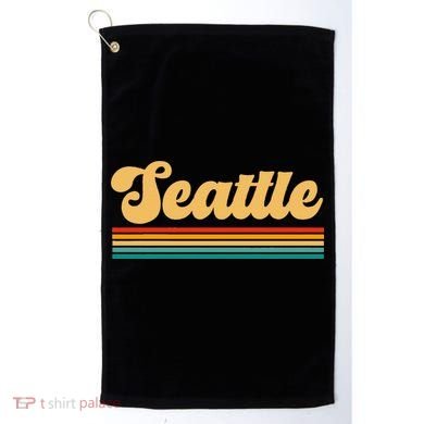 Retro Seattle Washington Golf Towel