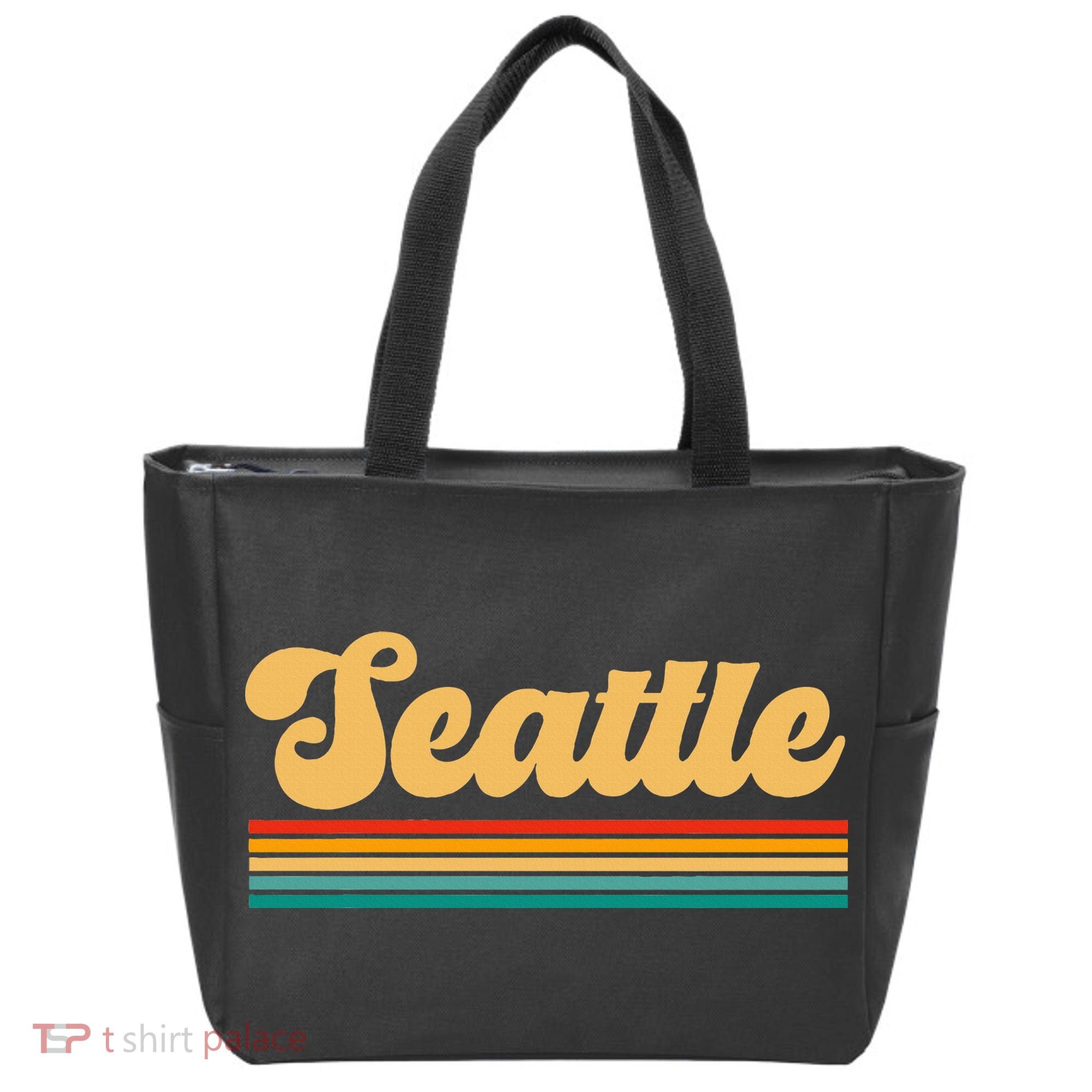 Retro Seattle Washington Tote Bag