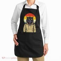 Retro Sunset Wolf Apron thumb 2