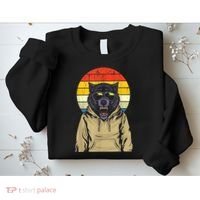 Retro Sunset Wolf Sweatshirt thumb 2