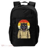 Retro Sunset Wolf Backpack thumb 0