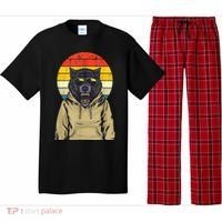 Retro Sunset Wolf Pajama Set thumb 0