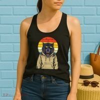 Retro Sunset Wolf Women's Tank Top thumb 2