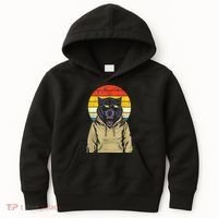 Retro Sunset Wolf Kids Hoodie thumb 0