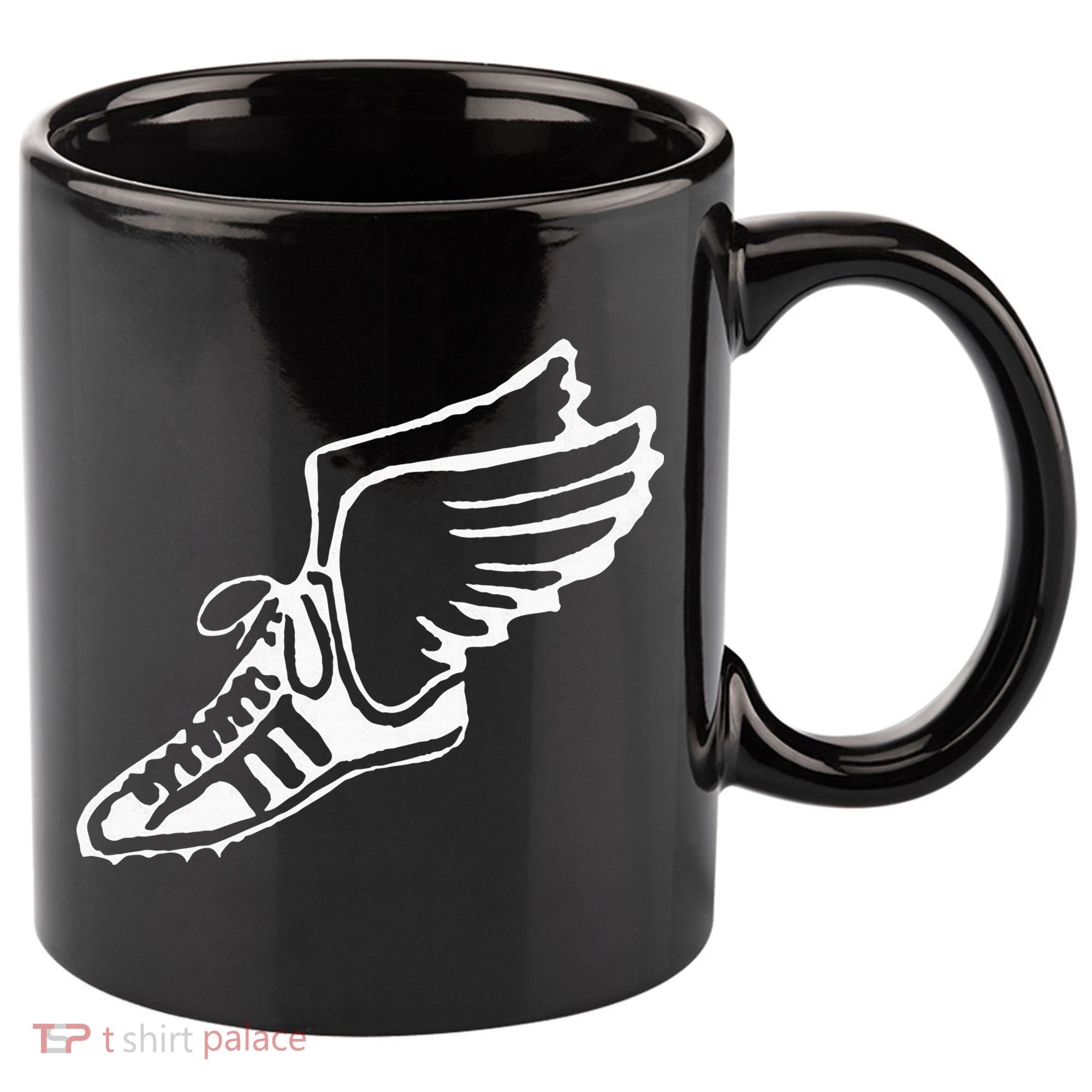 Running Shoe With Wings Track And Field Sneaker 11oz C Handle Ceramic Mug