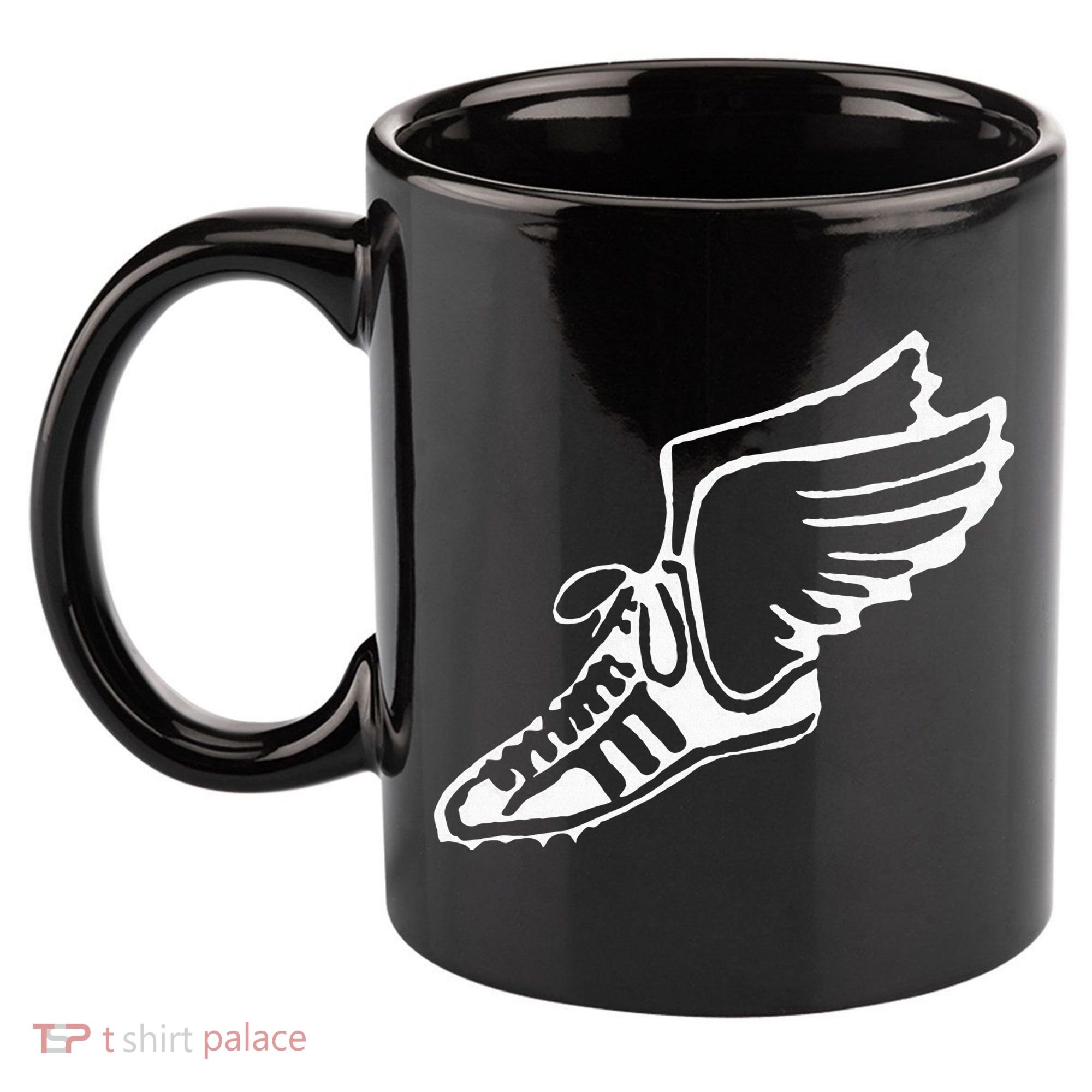 Running Shoe With Wings Track And Field Sneaker 11oz C Handle Ceramic Mug