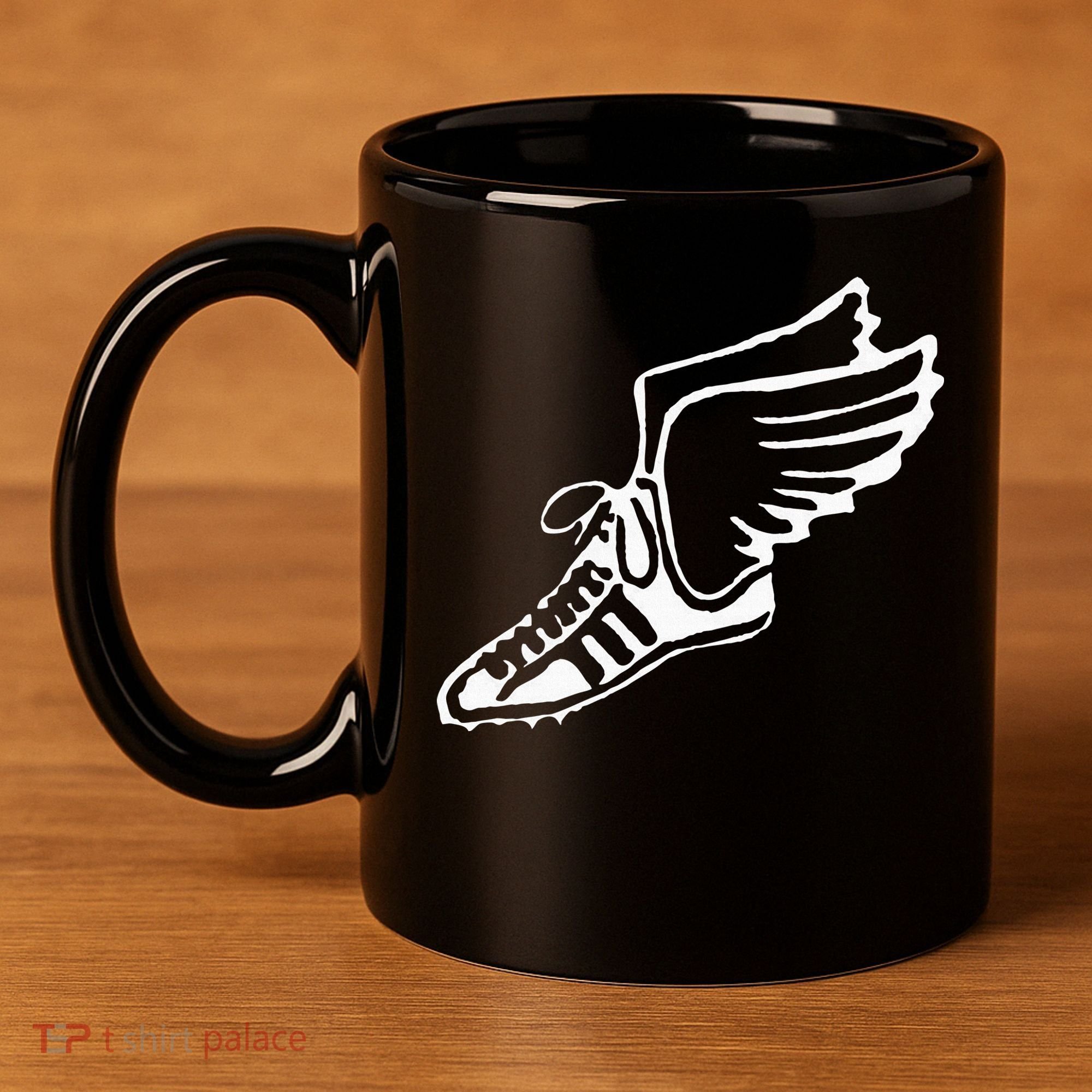 Running Shoe With Wings Track And Field Sneaker 11oz C Handle Ceramic Mug