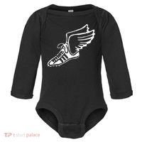Running Shoe With Wings Track And Field Sneaker Baby Long Sleeve Bodysuit thumb 0
