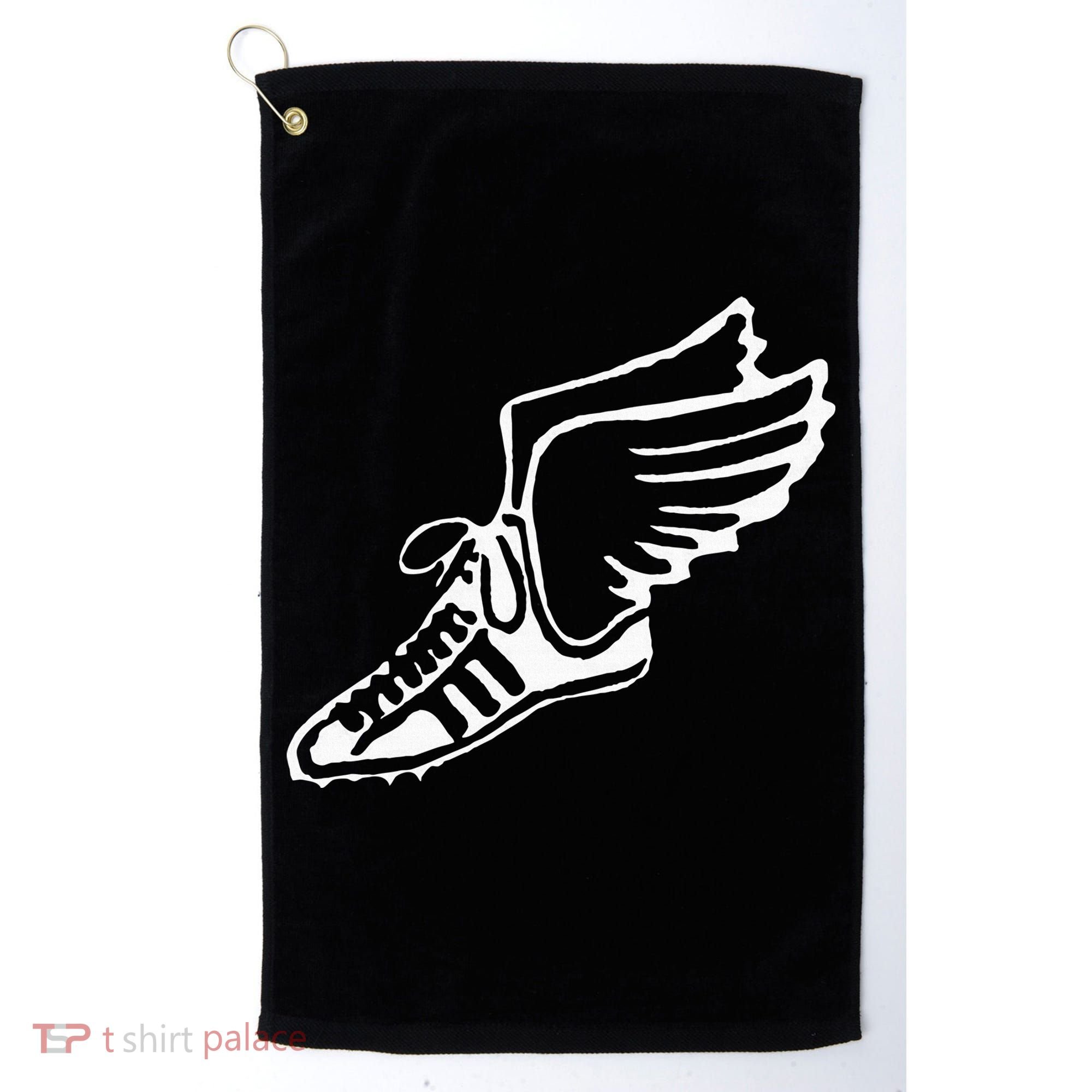 Running Shoe With Wings Track And Field Sneaker Golf Towel