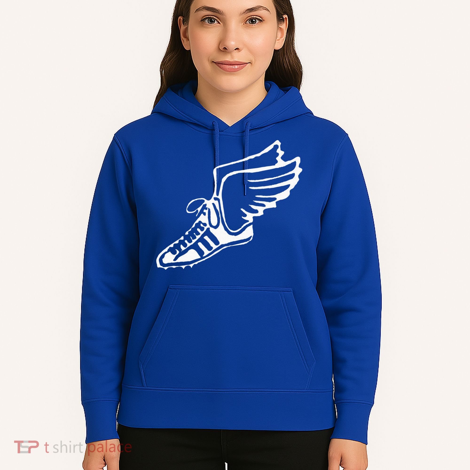 Running Shoe With Wings Track And Field Sneaker Hoodie