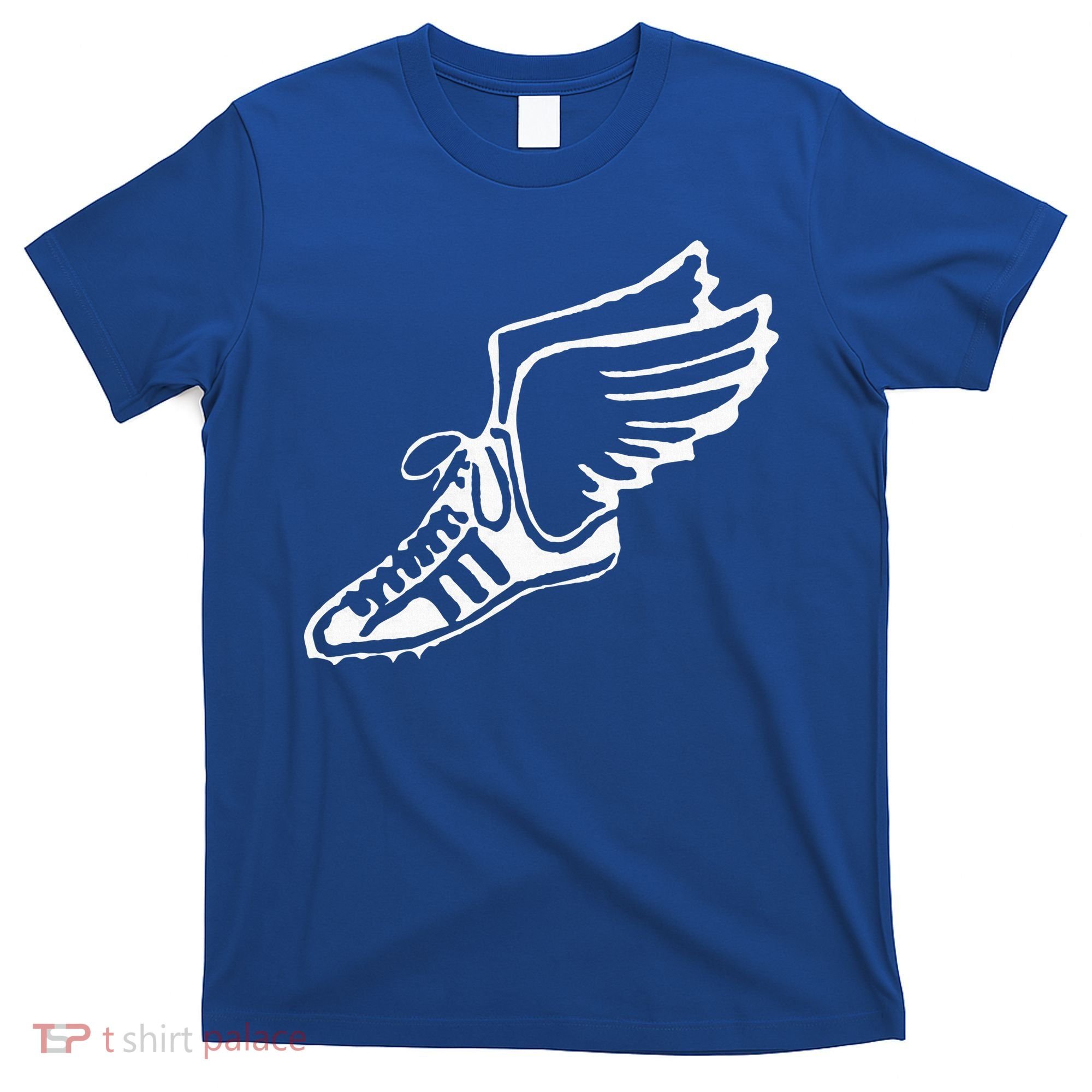 Running Shoe With Wings Track And Field Sneaker T-Shirt