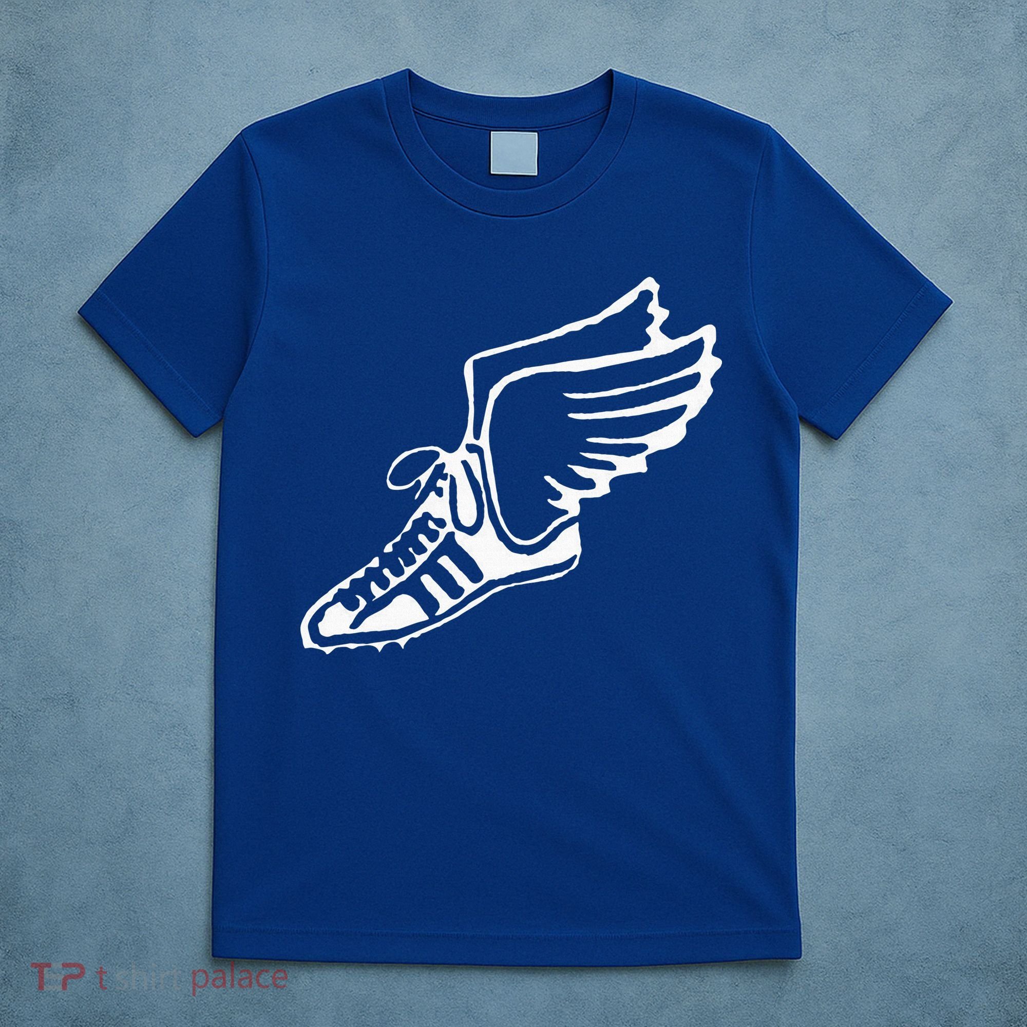 Running Shoe With Wings Track And Field Sneaker T-Shirt