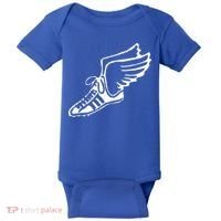 Running Shoe With Wings Track And Field Sneaker Baby Bodysuit thumb 0