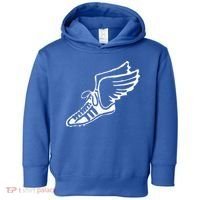 Running Shoe With Wings Track And Field Sneaker Toddler Hoodie thumb 0