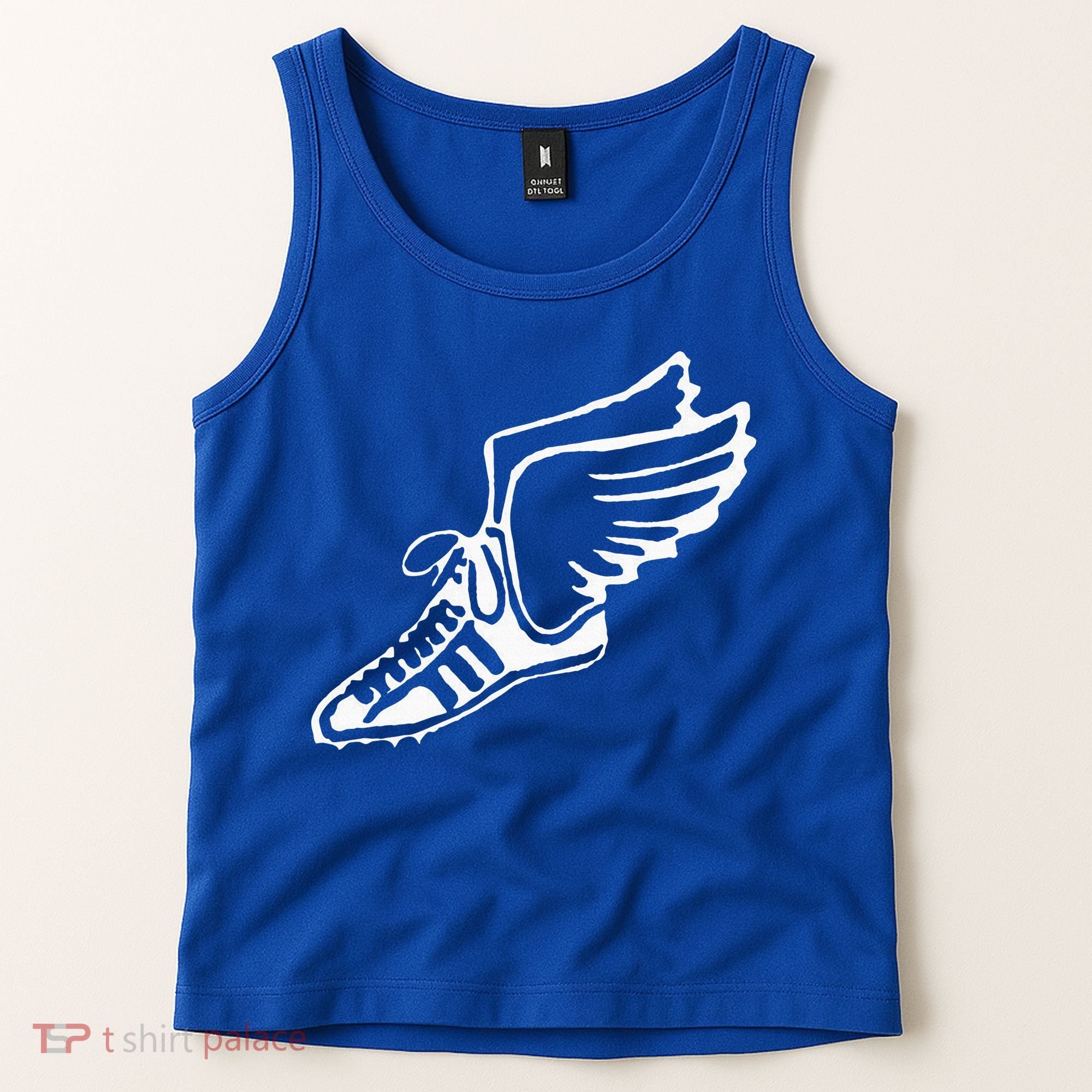 Running Shoe With Wings Track And Field Sneaker Tank Top