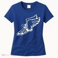 Running Shoe With Wings Track And Field Sneaker Women's T-Shirt thumb 0