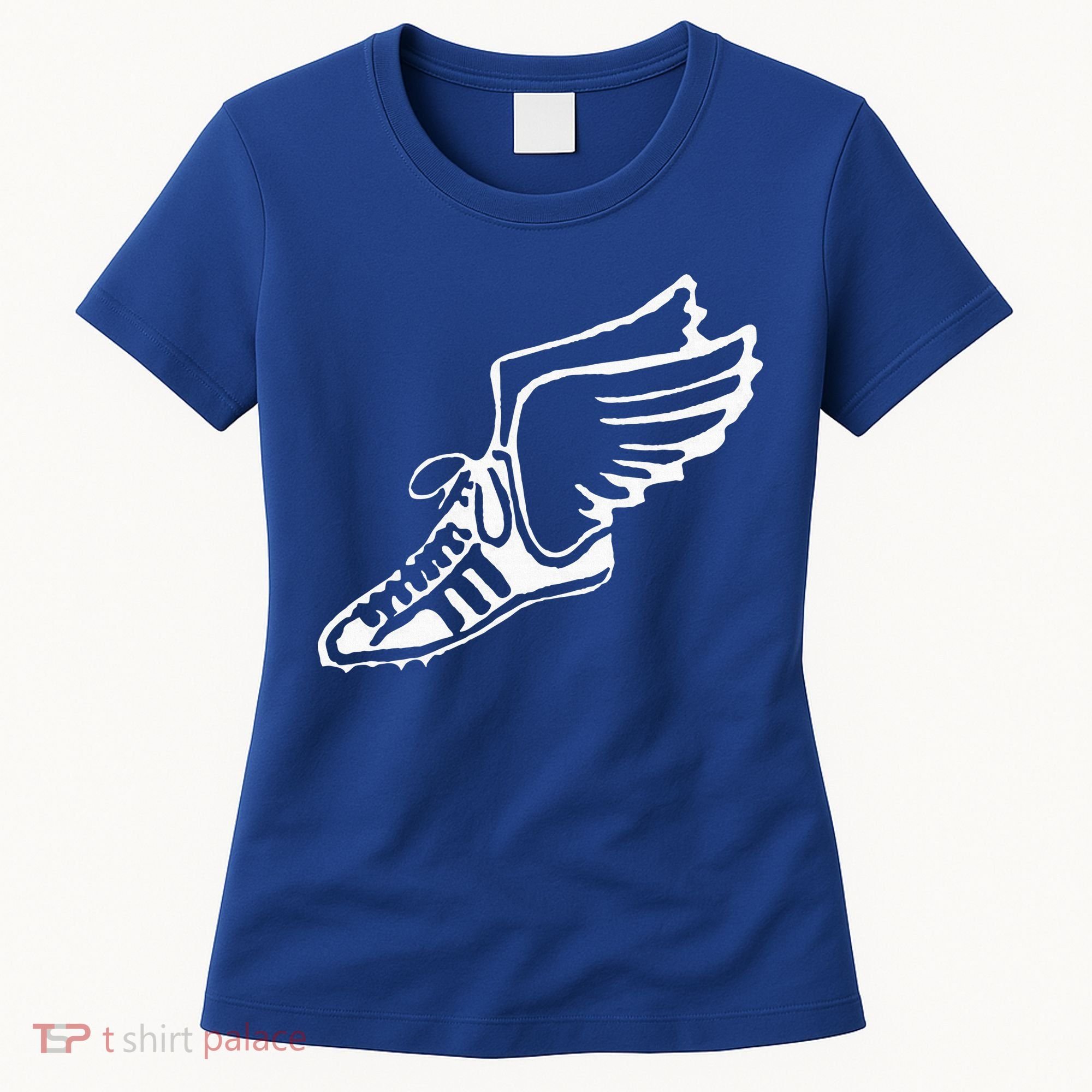 Running Shoe With Wings Track And Field Sneaker Women's T-Shirt