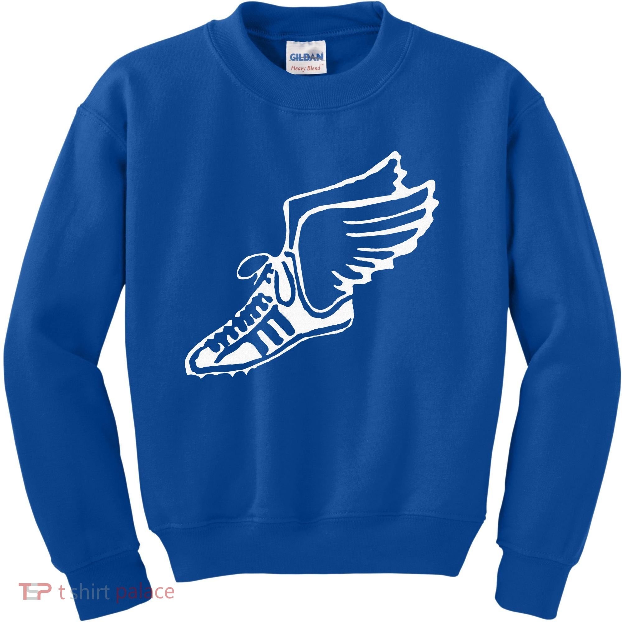Running Shoe With Wings Track And Field Sneaker Kids Sweatshirt