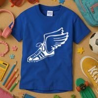 Running Shoe With Wings Track And Field Sneaker Kids T-Shirt thumb 3