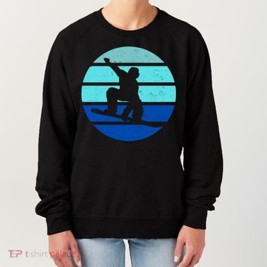 Retro Snowboarding Winter Sport Women's Sweatshirt