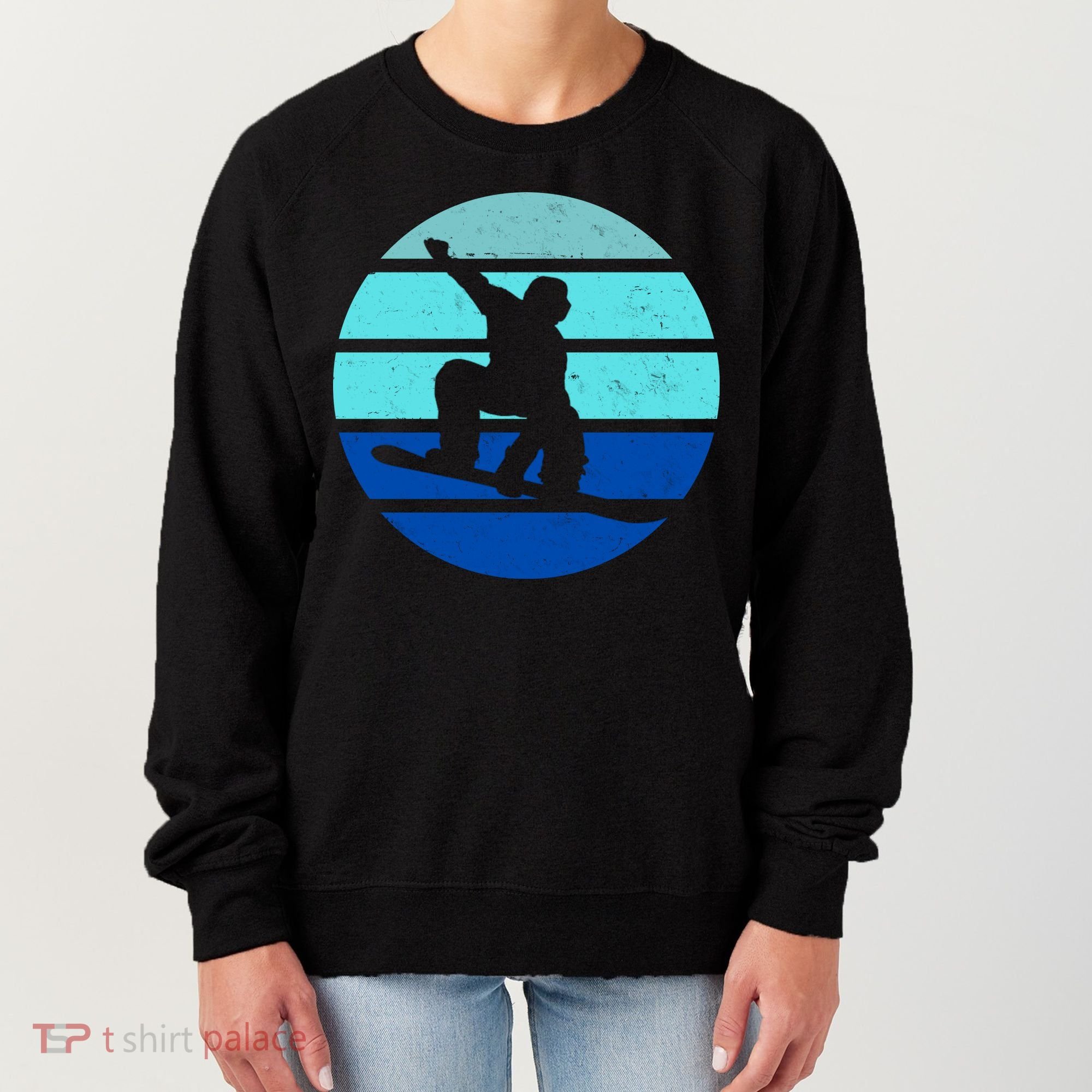 Retro Snowboarding Winter Sport Women's Sweatshirt