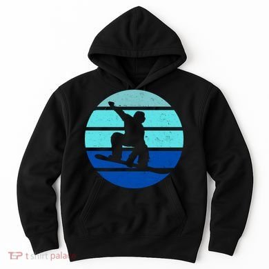 Retro Snowboarding Winter Sport Hoodie