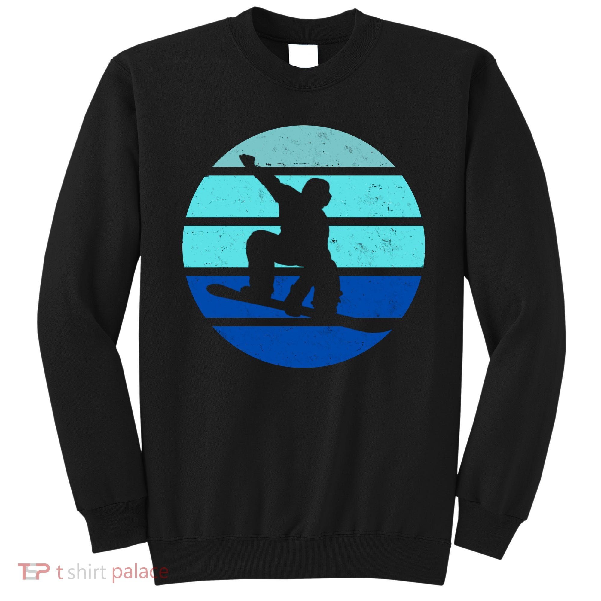 Retro Snowboarding Winter Sport Sweatshirt