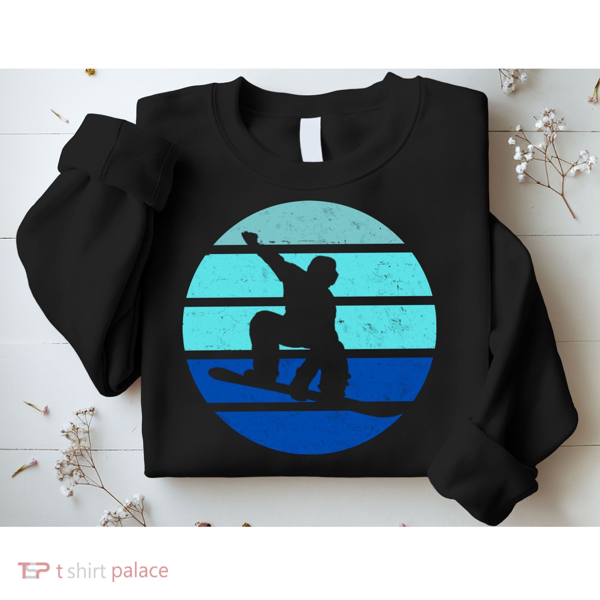 Retro Snowboarding Winter Sport Sweatshirt