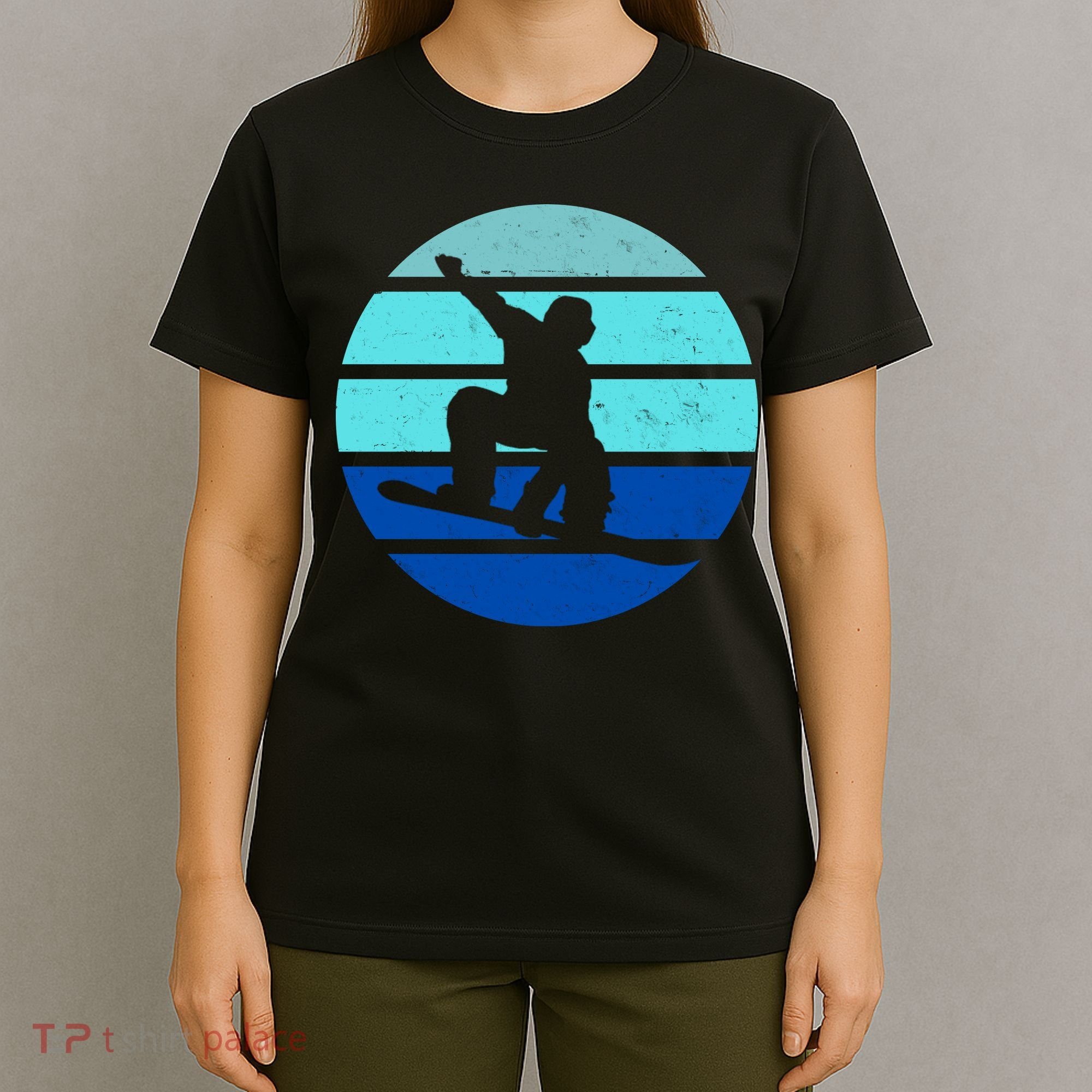Retro Snowboarding Winter Sport T-Shirt