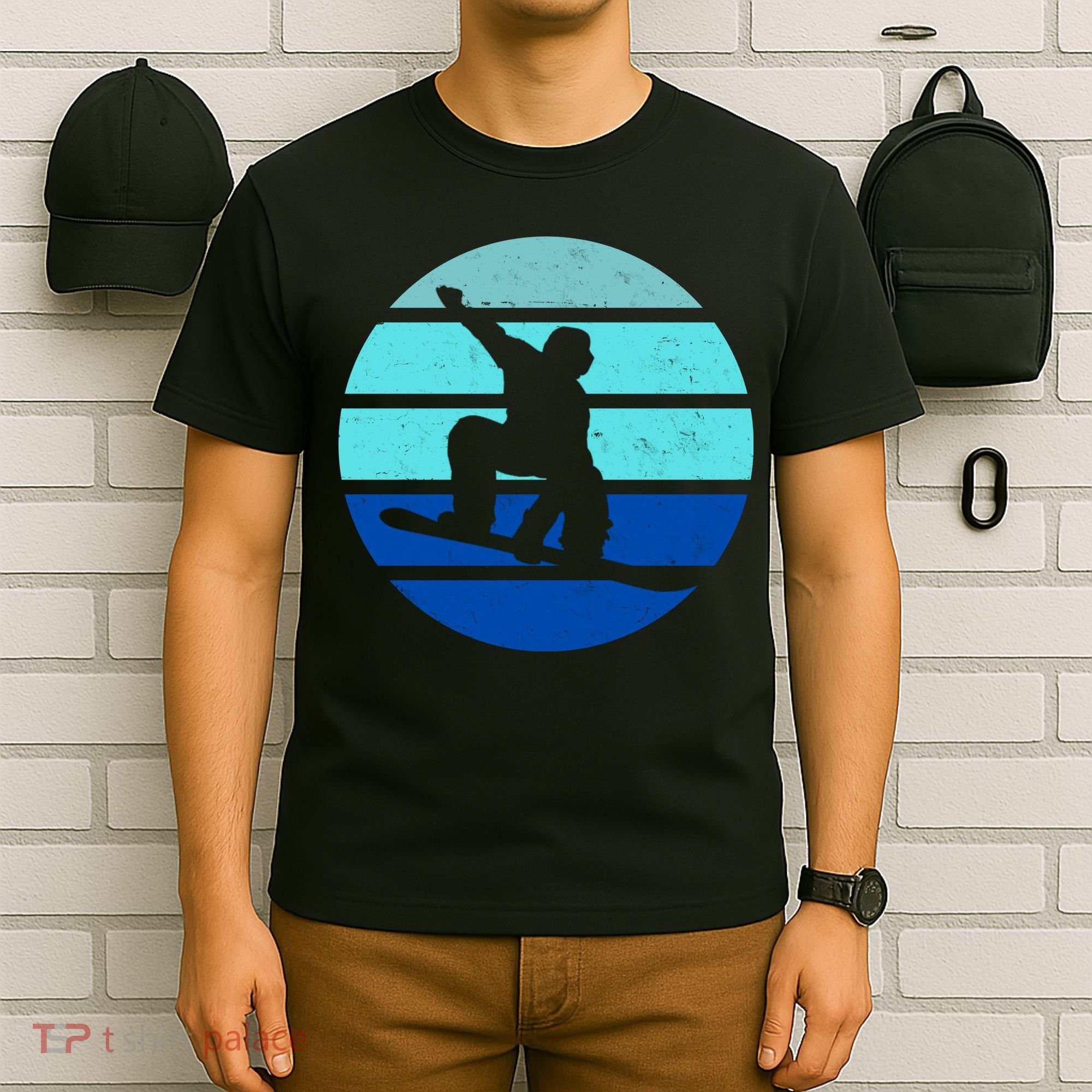 Retro Snowboarding Winter Sport T-Shirt