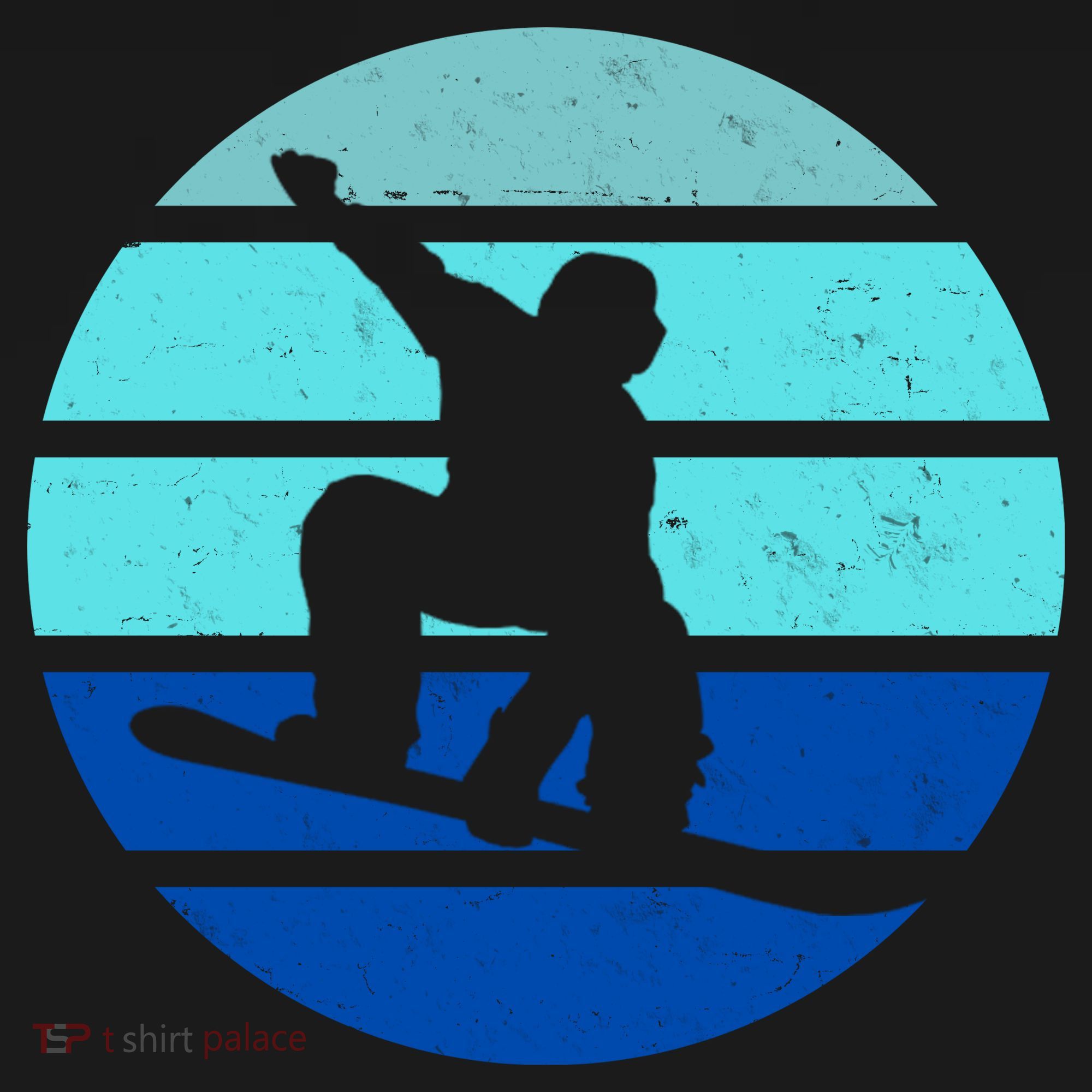 Retro Snowboarding Winter Sport Button