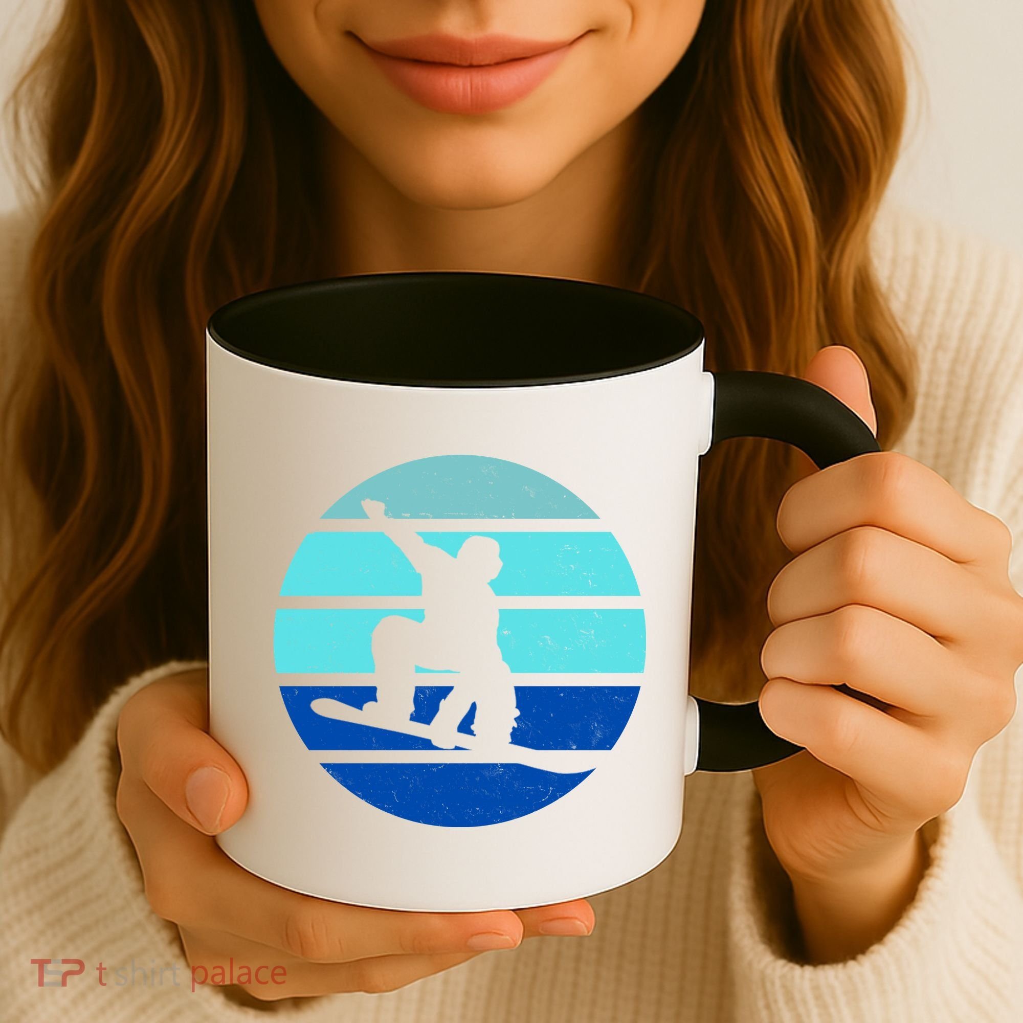 Retro Snowboarding Winter Sport Coffee Mug