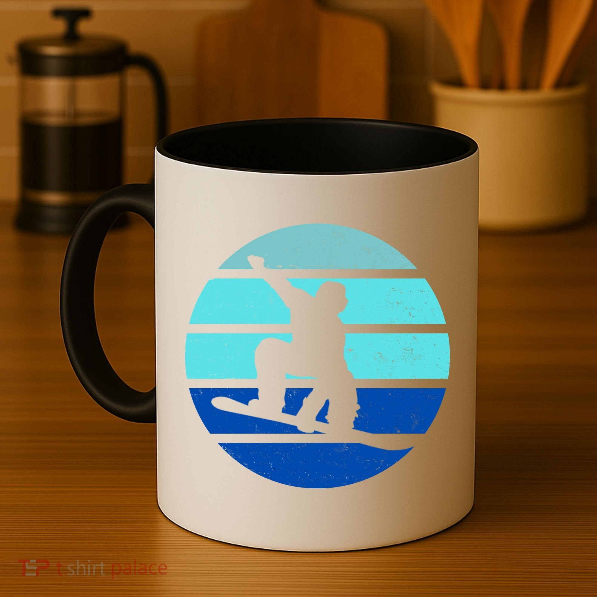 Retro Snowboarding Winter Sport Coffee Mug