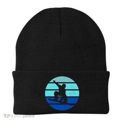 Retro Snowboarding Winter Sport Beanie