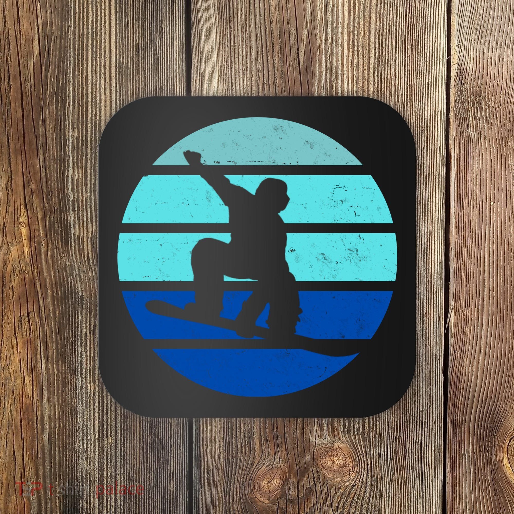 Retro Snowboarding Winter Sport Coaster