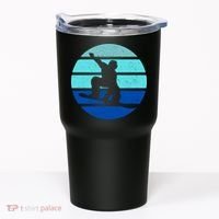Retro Snowboarding Winter Sport Tumbler thumb 0