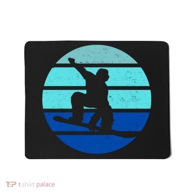 Retro Snowboarding Winter Sport Mousepad