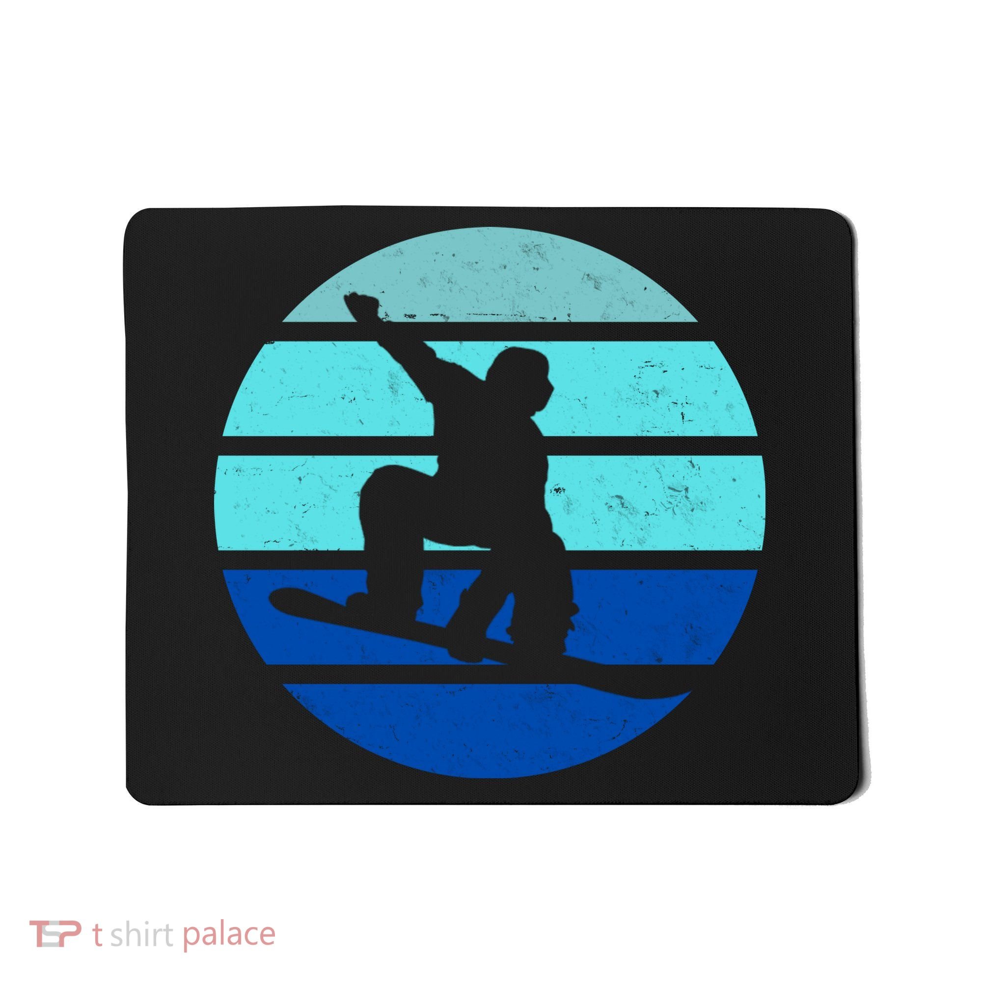 Retro Snowboarding Winter Sport Mousepad