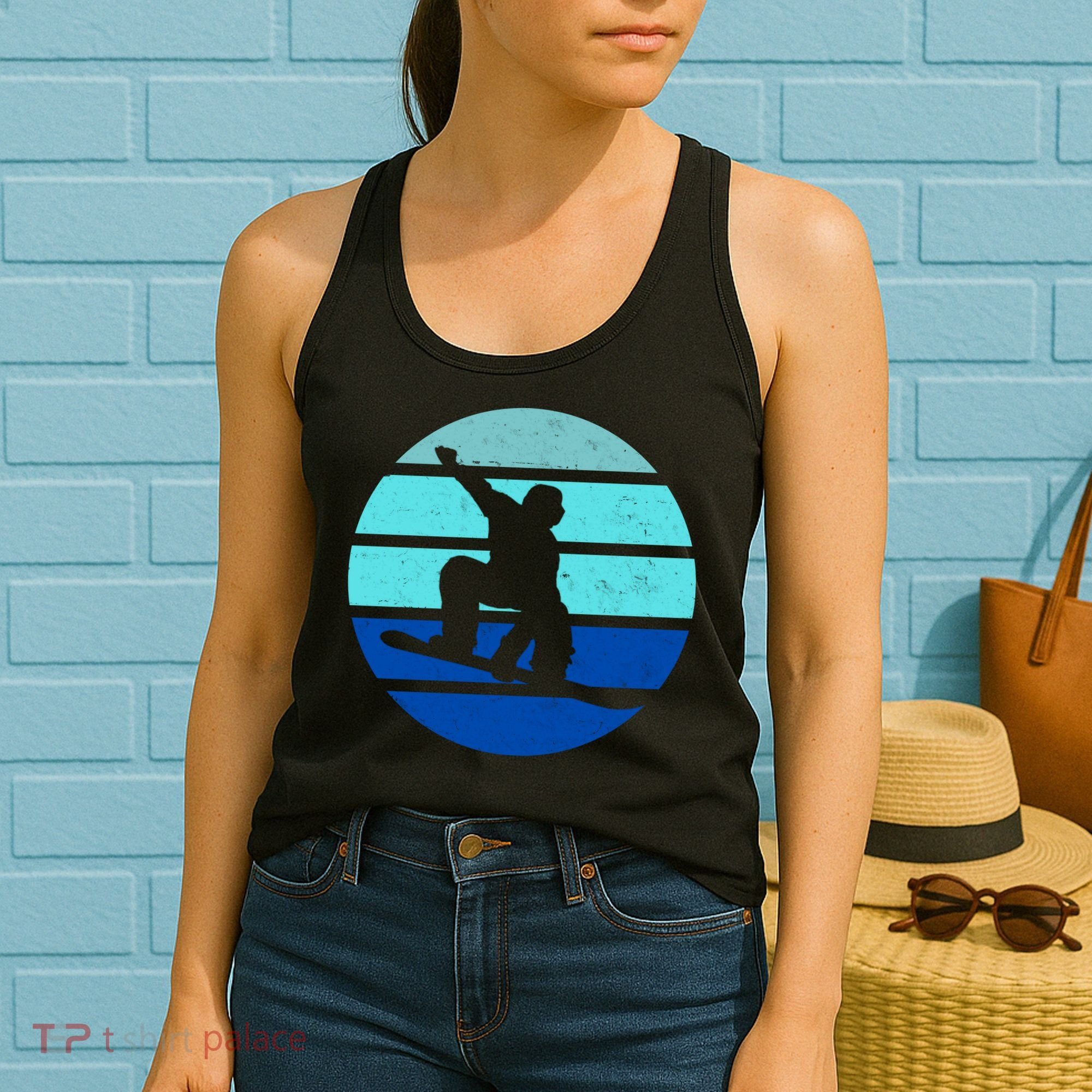 Retro Snowboarding Winter Sport Women's Tank Top