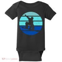Retro Snowboarding Winter Sport Baby Bodysuit thumb 0
