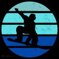 Retro Snowboarding Winter Sport Baby Bodysuit thumb 2