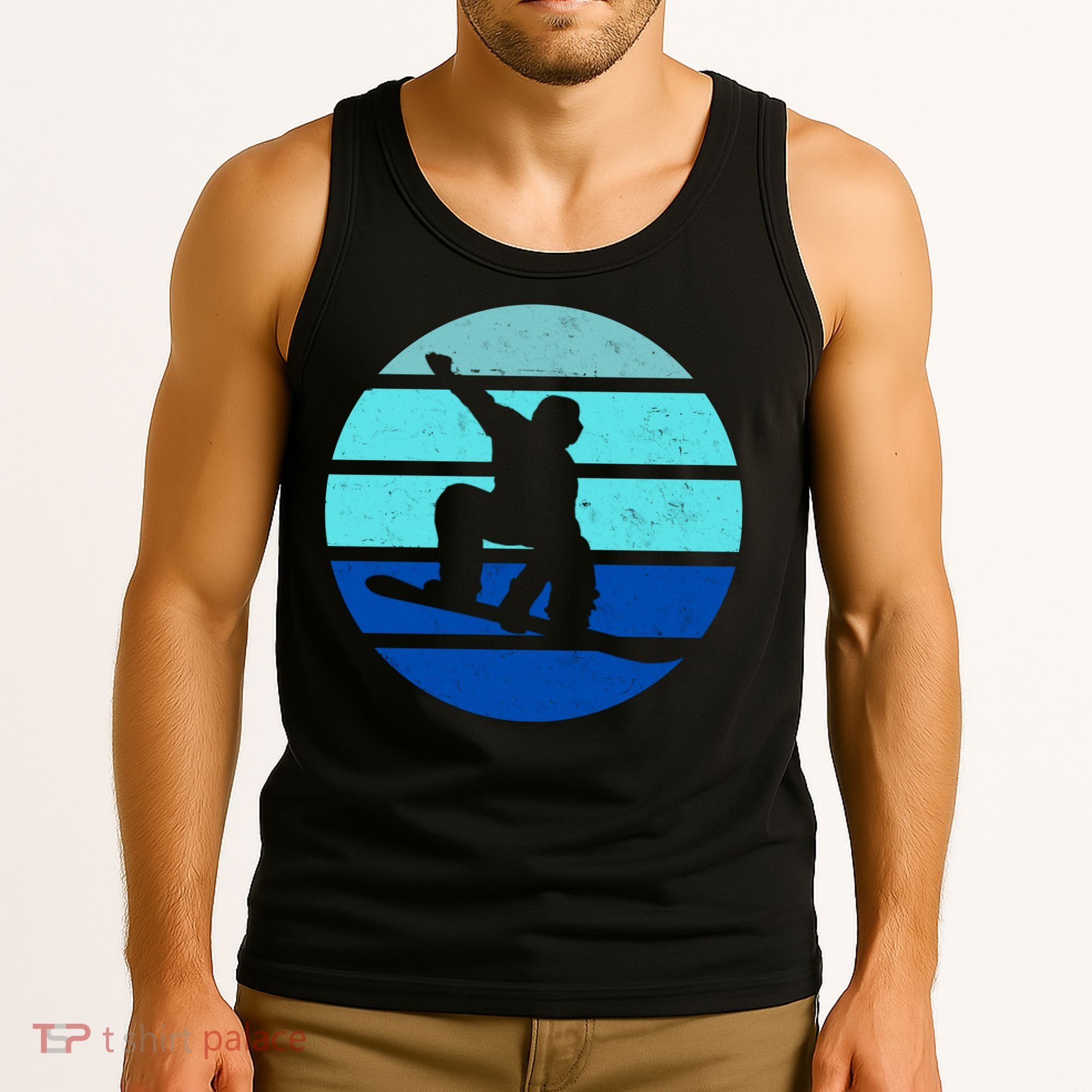 Retro Snowboarding Winter Sport Tank Top