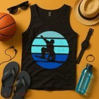 Retro Snowboarding Winter Sport Tank Top thumb 4