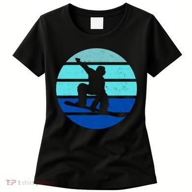 Retro Snowboarding Winter Sport Women's T-Shirt