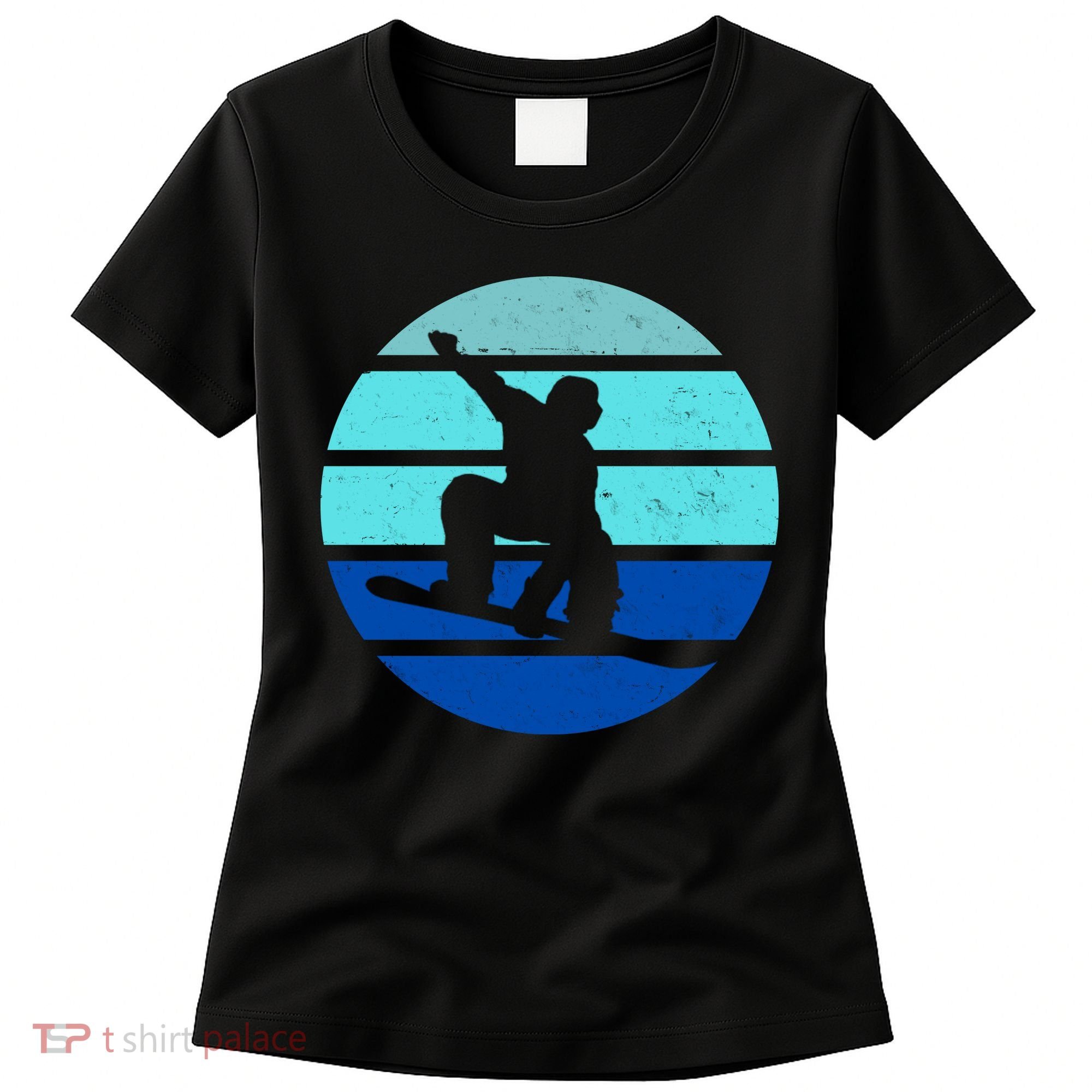 Retro Snowboarding Winter Sport Women's T-Shirt