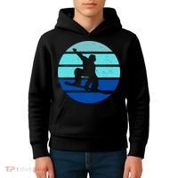 Retro Snowboarding Winter Sport Kids Hoodie thumb 4