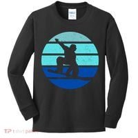 Retro Snowboarding Winter Sport Kids Long Sleeve Shirt thumb 0