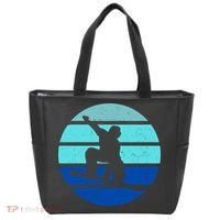 Retro Snowboarding Winter Sport Tote Bag thumb 0
